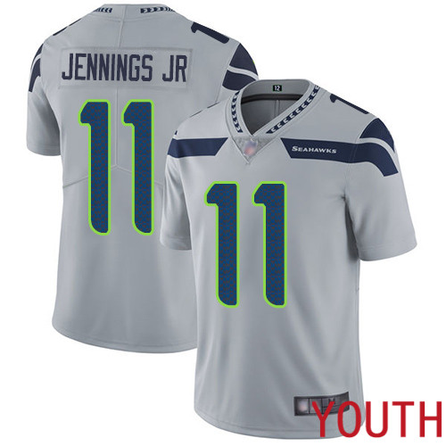 Seattle Seahawks Limited Grey Youth Gary Jennings Jr. Alternate Jersey NFL Football #11 Vapor Untouchable